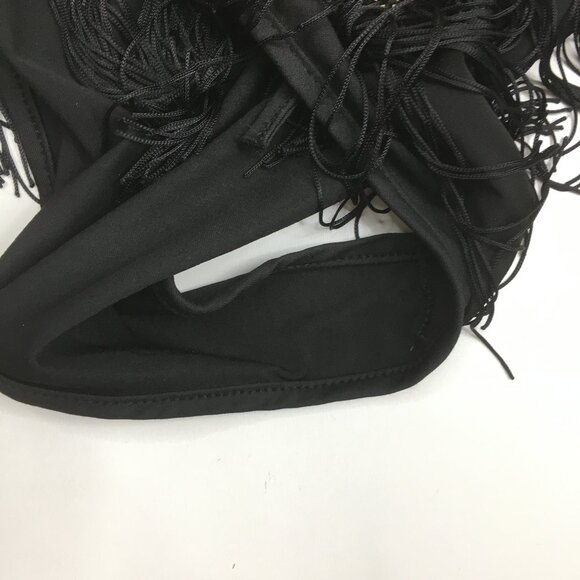 Black MultiColor Sequin Embellished Fringe Dancewear One Piece Costume Romper - Picture 8 of 12